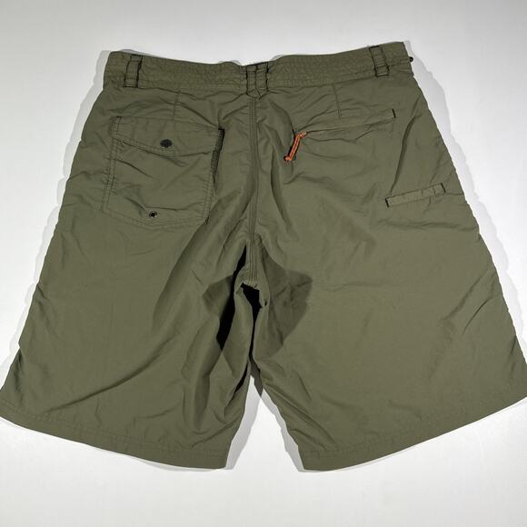HOWLER BROS Ripstop Olive Green Nylon Shorts Pockets Men Size 36 - Picture 8 of 9
